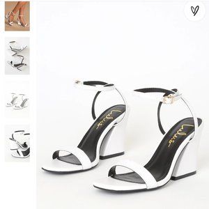 Lulus White Heel Sandals